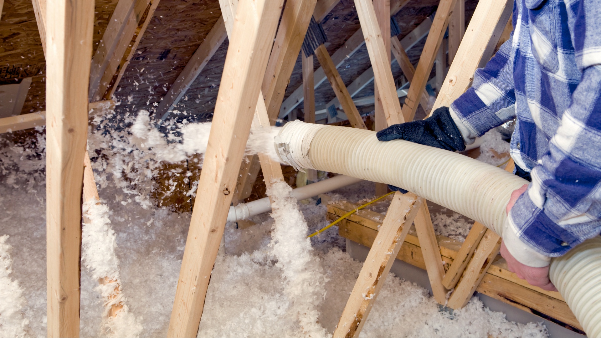 Insulation in an attic