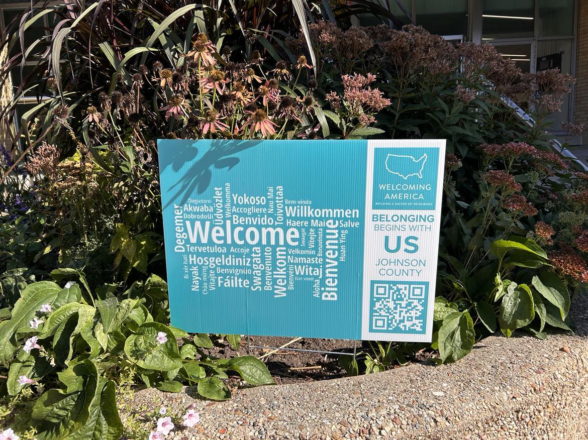 Welcoming Week yard sign