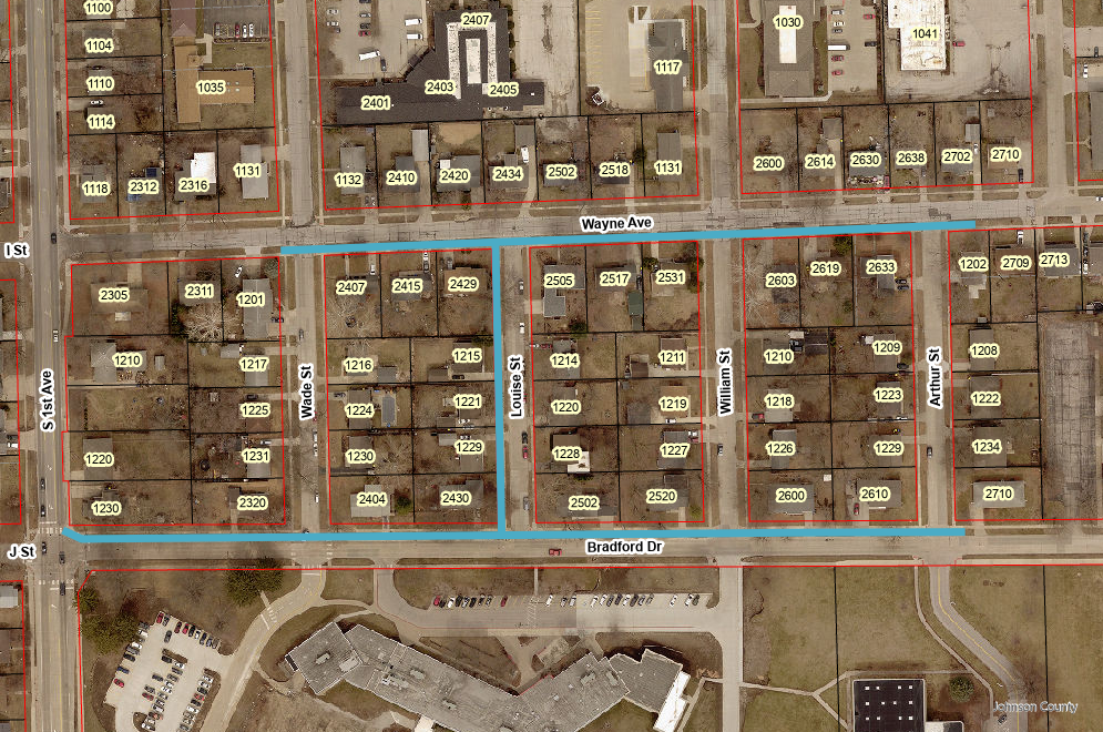 Bradford Water Main Map