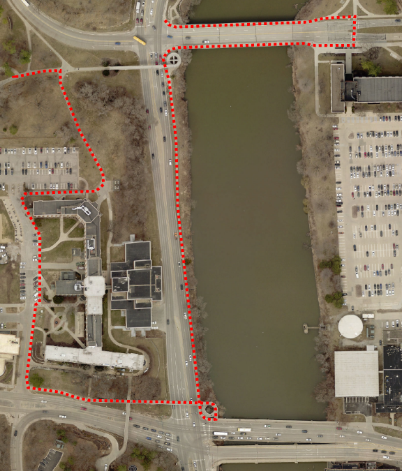 Pedestrian Detour Map